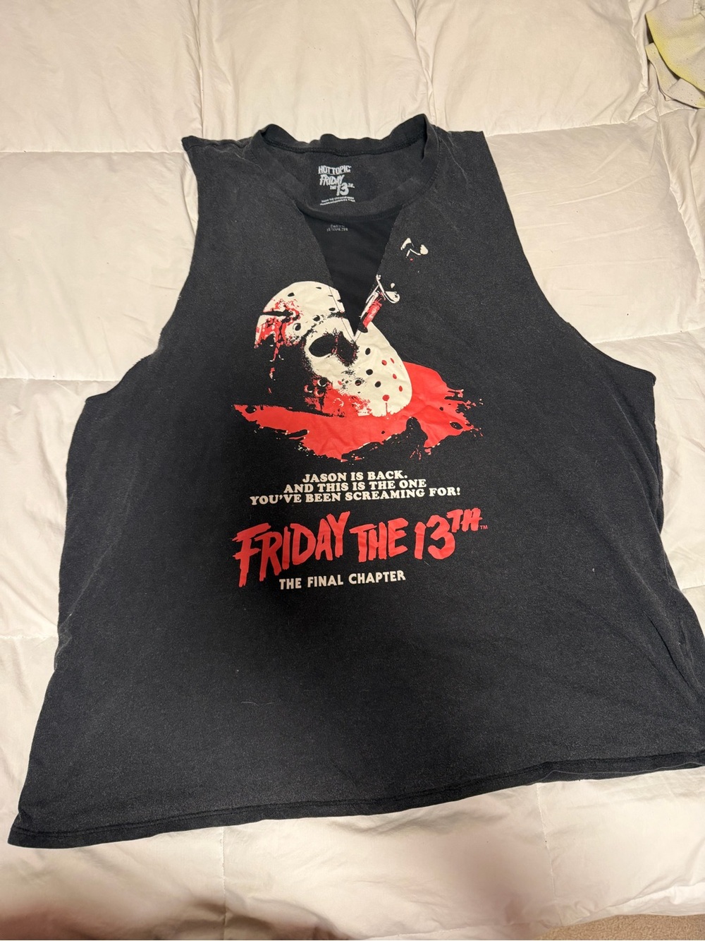 Friday the 13th Black Graphic Tank Top size xxl